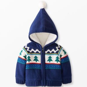 NWT 2T 85c Hanna Andersson Baby Gnome Sweet Gnome Sweater Jacket Winter …